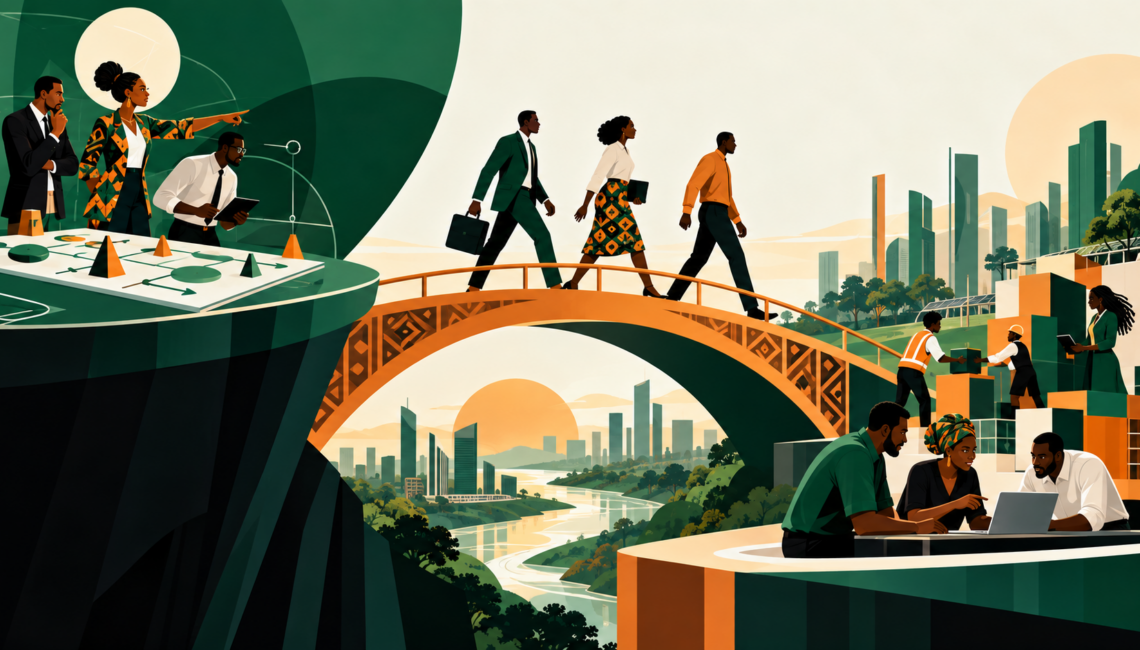 Des managers africains reliant la stratégie à l’exécution dans leur organisation